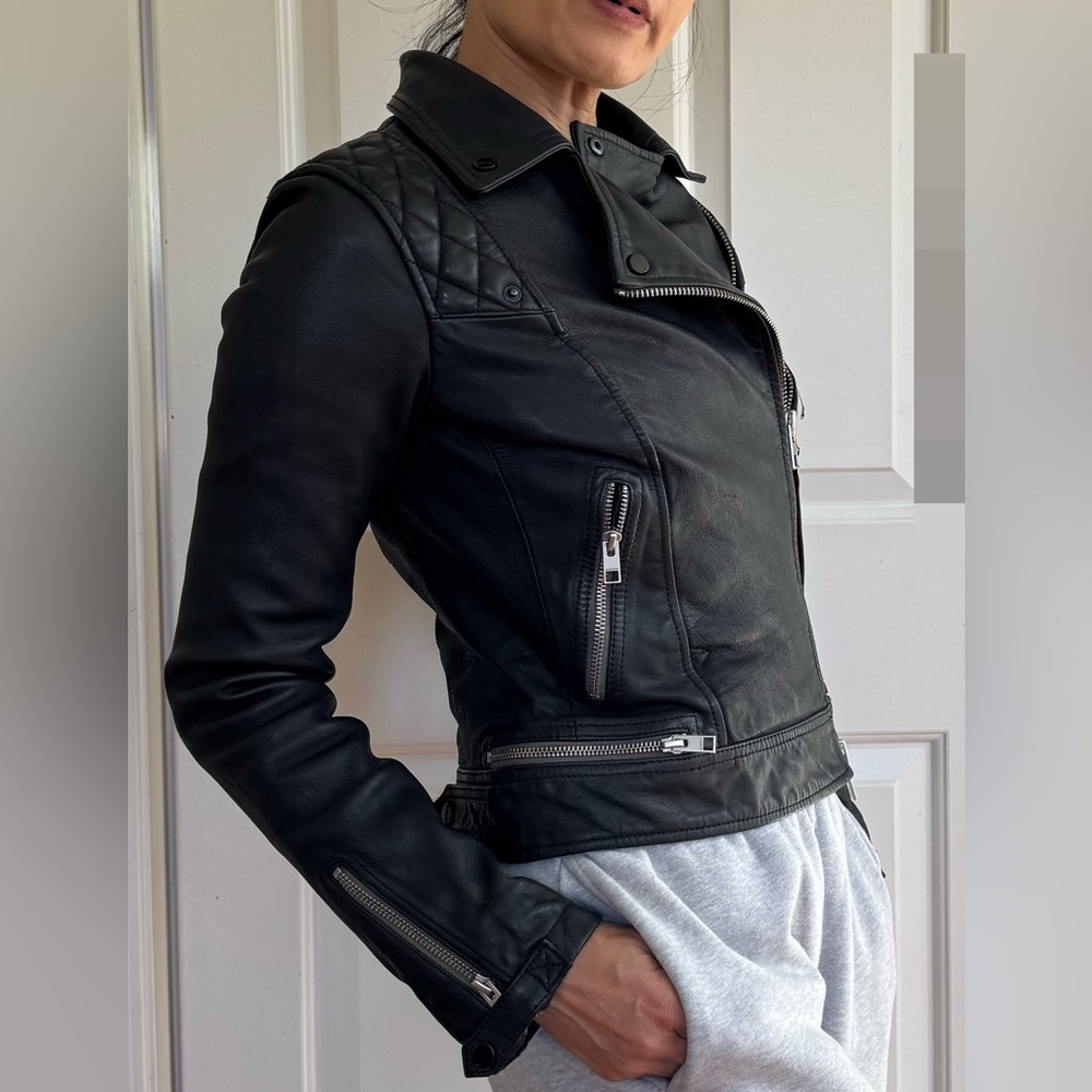 All-Saints Conroy Leather Biker (US4) - Picture 2 of 14